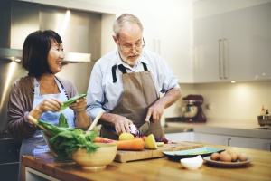 older couple who is Aging In Place together