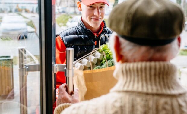 groceries and food delivery for elderly people