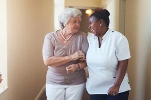 women sharing bond with old women